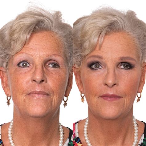 ogen opmaken oudere vrouw